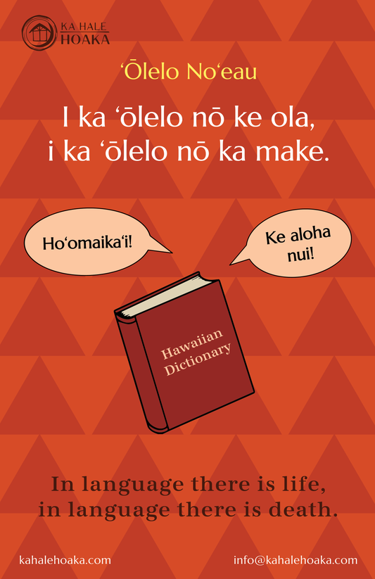 ʻŌlelo Noʻeau Poster - I ka ‘ōlelo nō ke ola